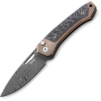 Twain Button Lock Damascus
