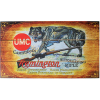 UMC Cartridges Wolf Wood Sign